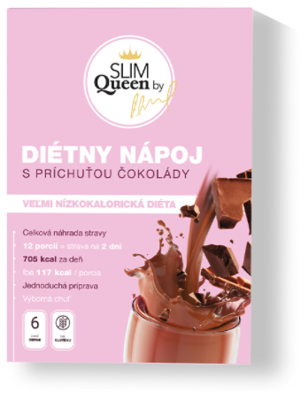 SLIM Queen diétny nápoj s príchuťou čokolády 384g (zdroj: mozli.sk)